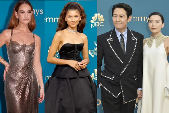 Thảm đỏ Emmy 2022: Tài tử 'Squid Game' Lee Jung Jae sánh đôi cùng bạn gái tài phiệt hậu bị khui quá khứ dính loạt bê bối