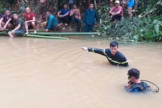 Tìm thấy thi thể người đàn ông mất tích khi qua đập tràn 