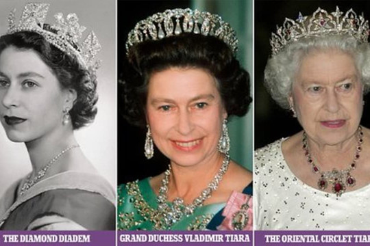 'Bộ sưu tập' những chiếc vương miện đắt giá của Nữ hoàng Elizabeth II