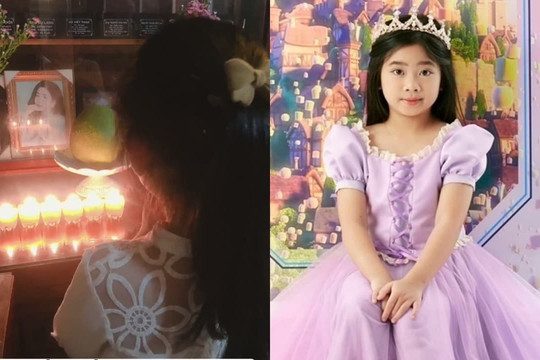 Bé Lavie được bảo mẫu đưa đi thăm viếng mẹ Mai Phương, nhóc tỳ đứng nhìn di ảnh mà ai cũng xót xa