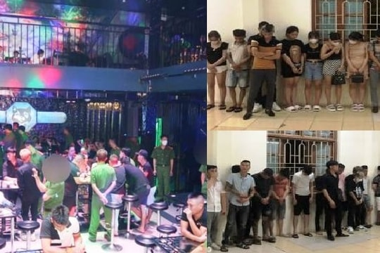 Đột kích quán bar, phát hiện 57 đối tượng “phê” ma túy