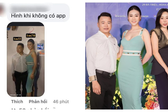 Diễn viên Phương Oanh lần đầu đăng ảnh bên Shark Bình, chiều cao chênh lệch gây chú ý