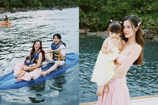 Ngắm trọn bộ ảnh du lịch của gia đình Đông Nhi: Ông Cao Thắng bị 'ra rìa' để 2 mẹ con thi nhau tỏa sáng