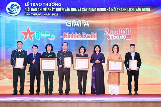 Tổ chức Giải Báo chí về phát triển văn hóa và xây dựng người Hà Nội thanh lịch, văn minh lần thứ V - 2022