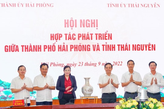 Hải Phòng và Thái Nguyên phối hợp chặt chẽ, thúc đẩy phát triển kinh tế - xã hội 