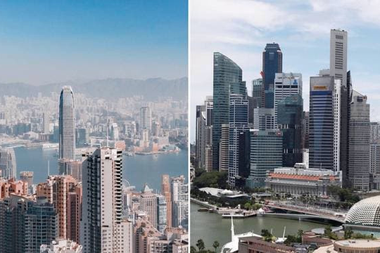 Singapore soán ngôi trung tâm tài chính hàng đầu châu Á của Hong Kong