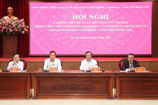 Bí thư Thành ủy Hà Nội làm Trưởng Ban Chỉ đạo triển khai Dự án đầu tư xây dựng đường Vành đai 4 - Vùng Thủ đô