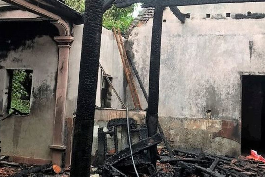Nghệ An: Cháy lớn ở nhà dân, thiệt hại hơn nửa tỷ đồng 
