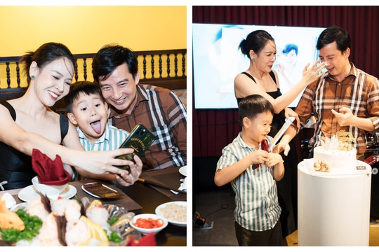 Diễm Hương hạnh phúc kỉ niệm ngày cưới cùng Hồng Quang, bị chồng 'dằn nhẹ' vì nhớ lộn số năm