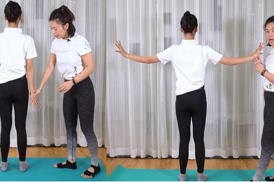 Một động tác đơn giản giúp giảm đau mỏi vai gáy cho dân văn phòng, sau khi thực hiện thật sự thoải mái hơn