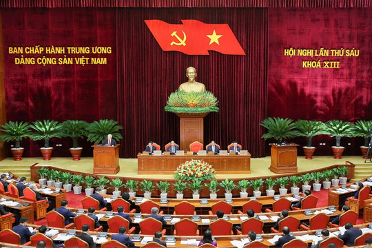 Thông cáo báo chí về ngày làm việc thứ hai của Hội nghị lần thứ sáu Ban Chấp hành Trung ương Đảng khóa XIII