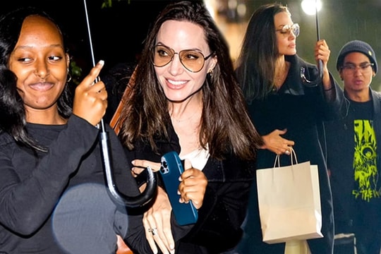 Angelina Jolie xuất hiện cùng hai con Zahara và Maddox sau khi bị tố 'đầu độc' các con chống lại Brad Pitt