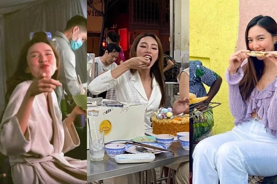 Loạt ảnh soi cận 'nết ăn' của Hoa hậu Thùy Tiên: Luôn vô tư và thoải mái nhưng vẫn duyên hết cỡ