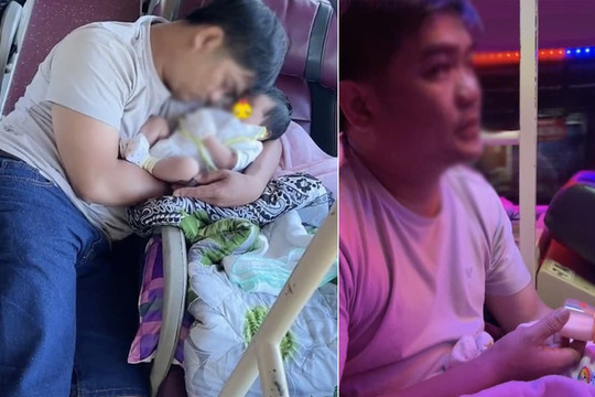 Xót xa câu chuyện ông bố trẻ bế con sơ sinh mới 15 ngày tuổi về quê gửi ông bà nội vì mẹ bỏ đi