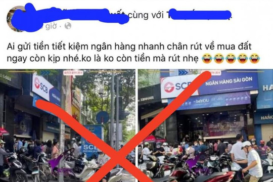 Tìm ra người đăng tin khiến người dân ồ ạt rút tiền tại ngân hàng