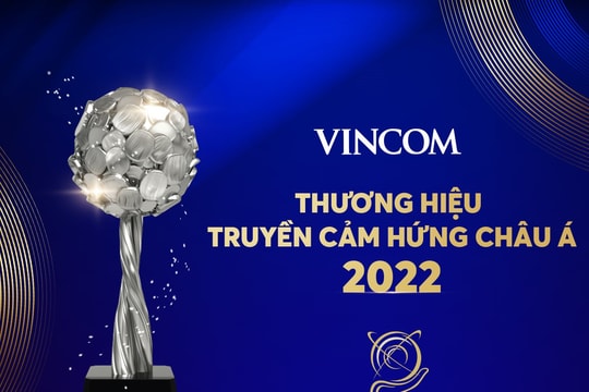 Vincom Retail nhận giải thưởng thương hiệu truyền cảm hứng Châu Á - Thái Bình Dương 2022 tại APEA