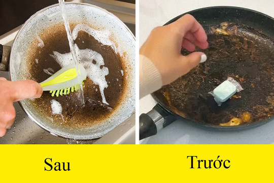 9 mẹo cọ rửa nhàn tênh: Đánh bay vết cháy đen đầy dầu mỡ ở đáy chảo, trả lại vẻ sáng bóng như mới