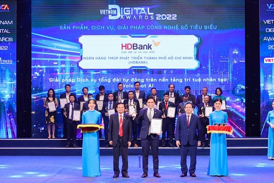 HDBank đạt giải thưởng Chuyển đổi số Việt Nam 2022  