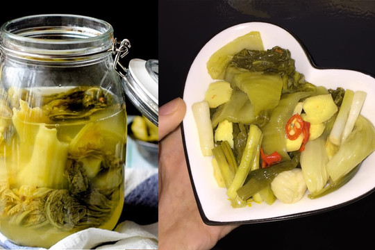 Mẹo nhỏ để muối dưa vừa giòn vừa có màu vàng đẹp mắt