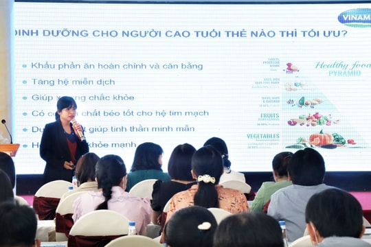 Vinamilk và CLB Điều dưỡng trưởng Việt Nam triển khai lớp tập huấn chăm sóc sức khỏe trẻ em và người cao tuổi