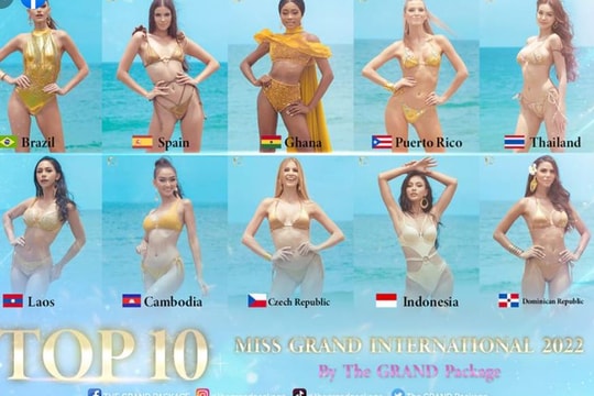 Thiên Ân có mặt trong Top 20 thí sinh trình diễn áo tắm đẹp nhất Miss Grand International