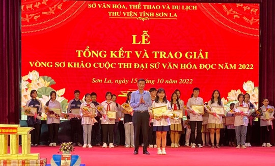 Trao giải Cuộc thi Đại sứ Văn hóa đọc Sơn La năm 2022