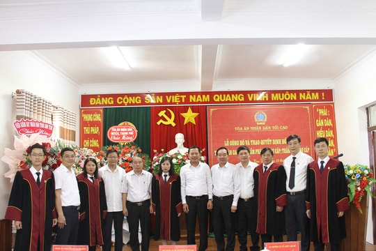 TAND tỉnh Kon Tum trao quyết định bổ nhiệm Thẩm phán 