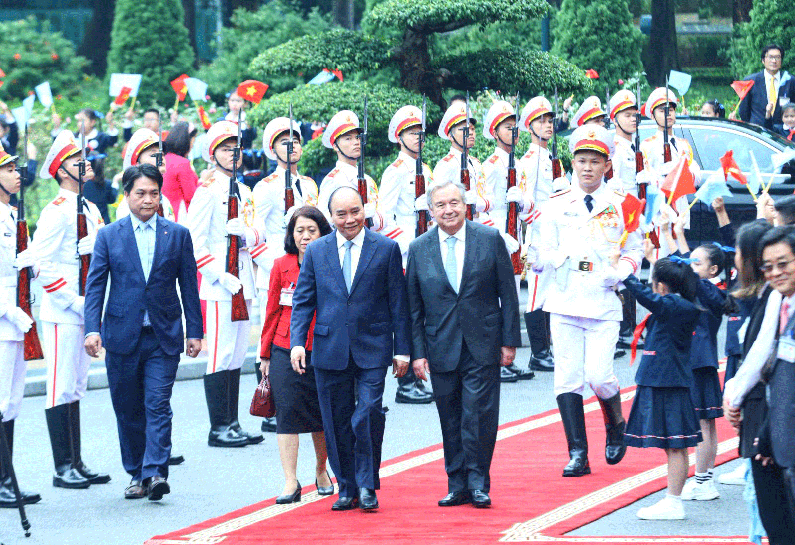Chủ tịch nước đón, hội đàm Tổng Thư ký Liên hợp quốc António Guterres