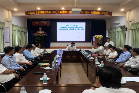 25 người đăng ký thi tuyển giám đốc Bệnh viện Mắt TP.HCM