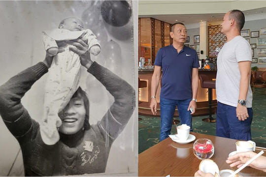 MC Lại Văn Sâm chia sẻ bức ảnh hiếm thời làm 'bố bỉm', cảm ơn con trai Lại Bắc Hải Đăng vì điều này