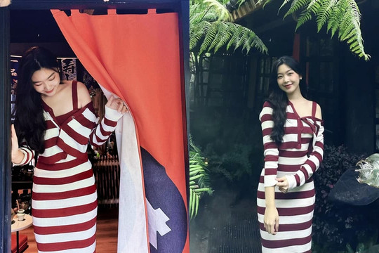 Con gái Quyền Linh mê hoặc dân mạng với bộ ảnh xinh ngất ngây, còn kéo áo khoe vai trần nuột nà hết cỡ
