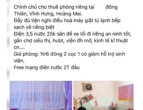 Hà Nội: Nhiều sinh viên bị lừa khi đi thuê phòng trọ