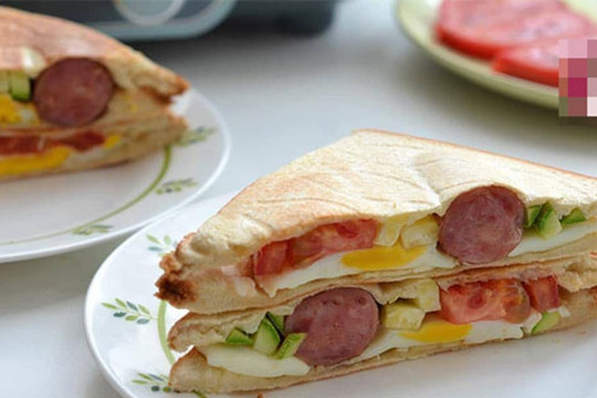 Buổi sáng bận rộn có thể tự làm ngay bánh mì sandwich thơm ngon chuẩn nhà hàng, lại tiết kiện khối thời gian