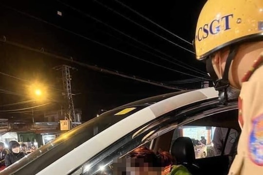 Cách chức Thiếu tá công an say xỉn gây tai nạn giao thông 