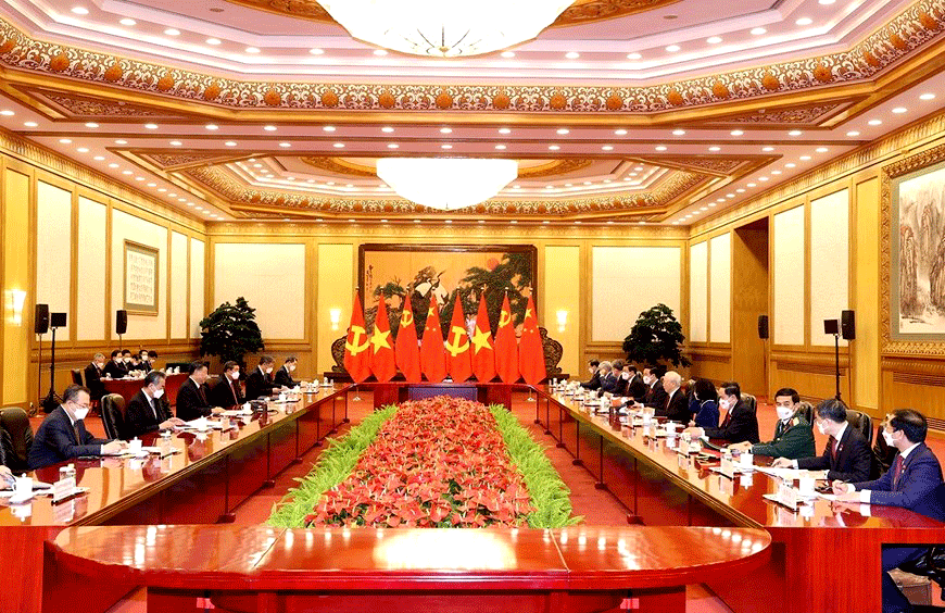Tổng Bí thư Nguyễn Phú Trọng hội đàm với Tổng Bí thư, Chủ tịch nước CHND Trung Hoa