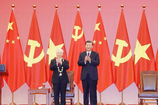 Lễ trao tặng Tổng Bí thư Nguyễn Phú Trọng Huân chương Hữu nghị nước Cộng hòa nhân dân Trung Hoa