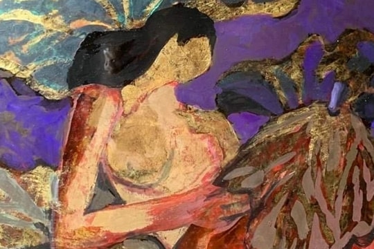 Triển lãm sơn mài và lụa tôn vinh đường cong phụ nữ