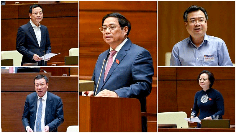 Thủ tướng và các thành viên Chính phủ bắt đầu trả lời chất vấn trước Quốc hội