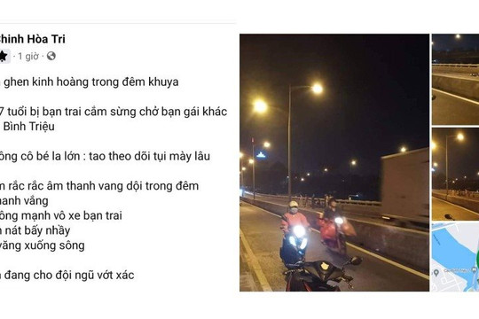 Bác bỏ thông tin 3 người đánh ghen bị rơi xuống sông Sài Gòn