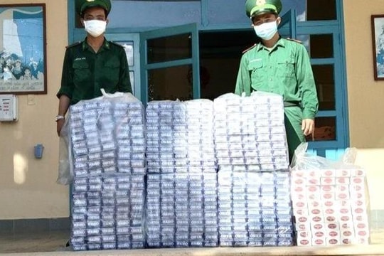Liên tiếp bắt giữ nhiều vụ vận chuyển thuốc lá lậu