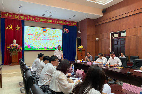 Đoàn Kiểm tra TANDTC kiểm tra công tác chuyên môn tại TAND cấp cao tại Đà Nẵng