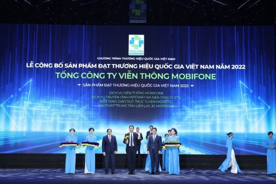 MobiFone được vinh danh Thương hiệu quốc gia Việt Nam 2022
