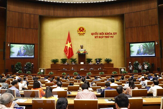 Quốc hội cho ý kiến 4 dự luật, nghị quyết trong ngày làm việc đầu tuần