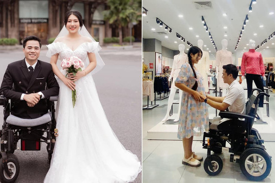 'Chàng trai không chân' khoe vợ mang bầu 'vượt mặt' sau 1 tháng tổ chức đám cưới