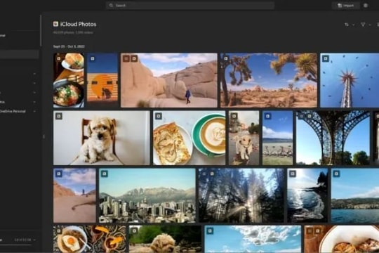 Microsoft tích hợp iCloud Photos vào ứng dụng Photos trên Windows 11