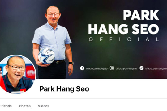 HLV Park Hang-seo chính thức tham gia mạng xã hội Facebook