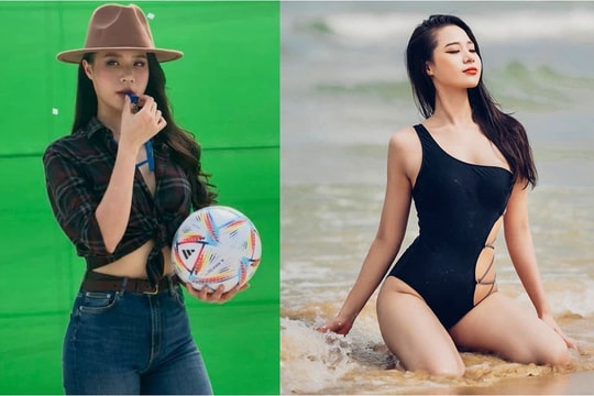 Nhan sắc đời thường gây sốt của nữ MC 'Nóng cùng World Cup 2022'