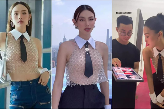 Thùy Tiên diện áo 'có như không', đụng hàng Minh Hằng lẫn Tiểu Vy vẫn chẳng kém cạnh
