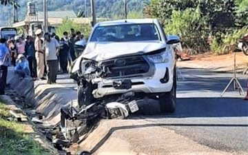 Trưởng công an thị trấn Mường Lát lái xe gây tai nạn khiến 2 người tử vong