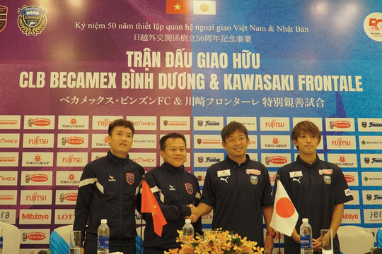 Xem trận giao hữu giữa Kawasaki Frontale FC và Becamex Bình Dương FC với giá vé 0 đồng